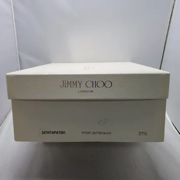 Jimmy Choo peep toe platform shoes sling back buckle fastenings Black 37…